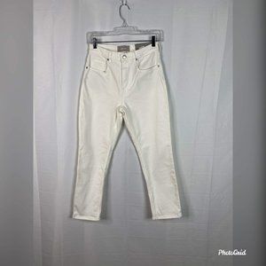 everlane women high rise straight sz 27 white